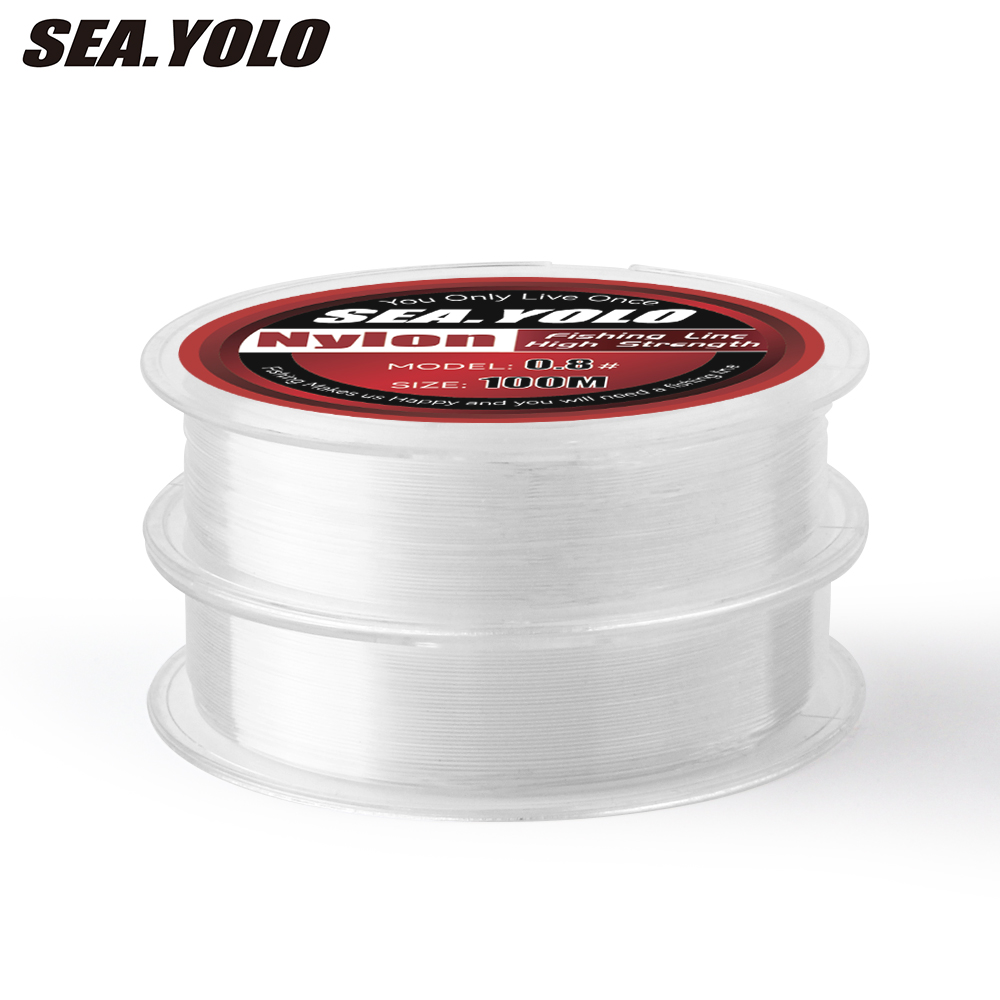 Ice Fishing Line - Sea.Yolo 100m Imported Strong Crystal Nylon