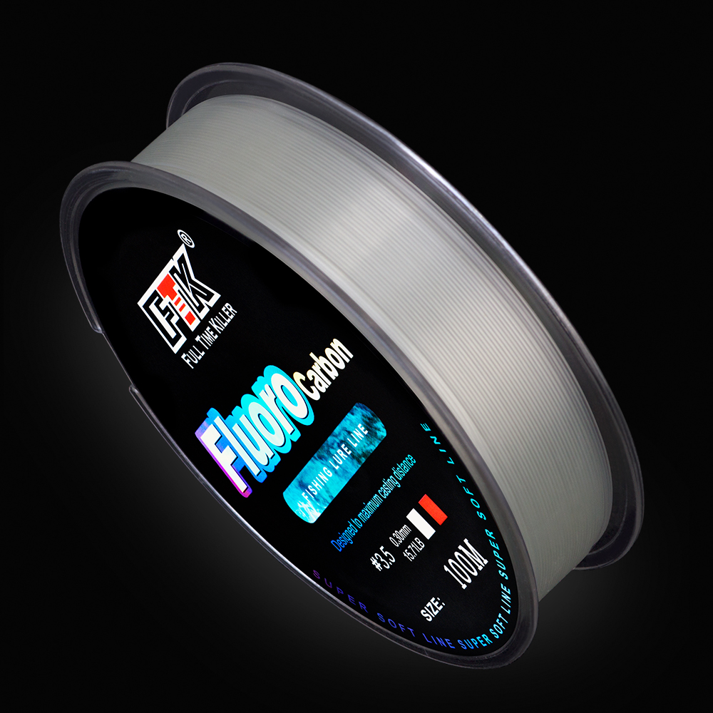 FTK 100m 4.13-34.32LB Fluoroca - đánh giá và giá Ice Fishing Line